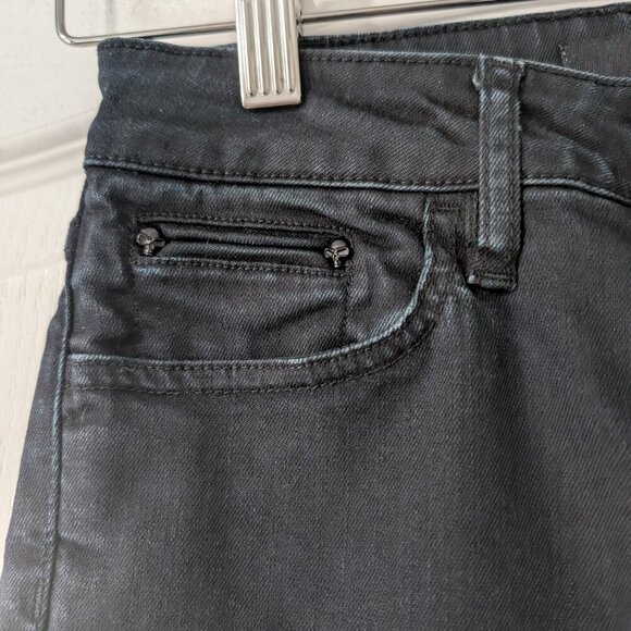 The Kooples | The Soft Denim Short Fit Skinny Jeans in Dark Navy - Picture 6 of 12